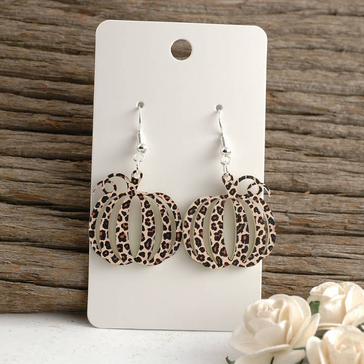 Pumpkin Dangle Post Autumn Fall Earrings Acrylic (Copy) for wholesale by Rocky Mountain Shops