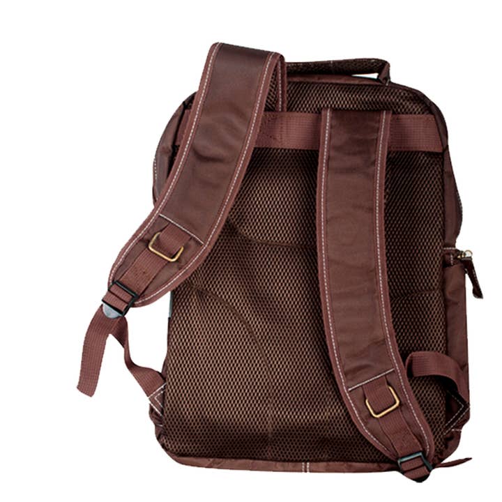 PERONA BAGS - Wholesale Backpack - Unisex - New York Perona 51865 Daypack Brown Backpack3