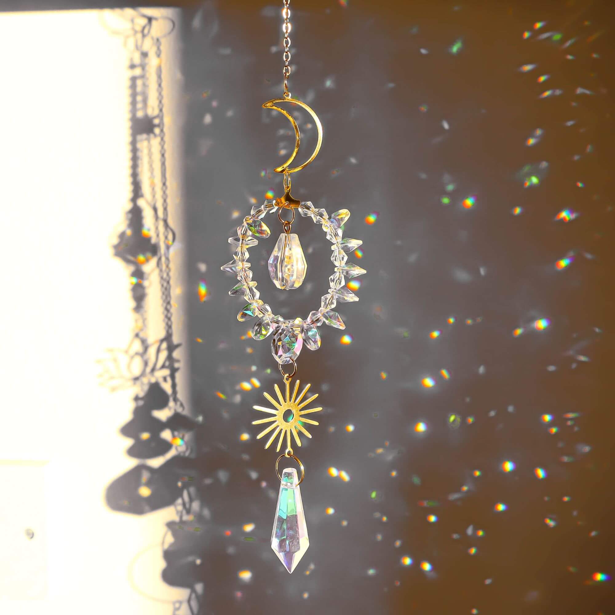 LilAryenne | Jewelry & Suncatchers (Import Fees Covered) - Wholesale Suncatcher - Whimsical Fairy Lights Hanging Suncatcher – Rainbow Prism2