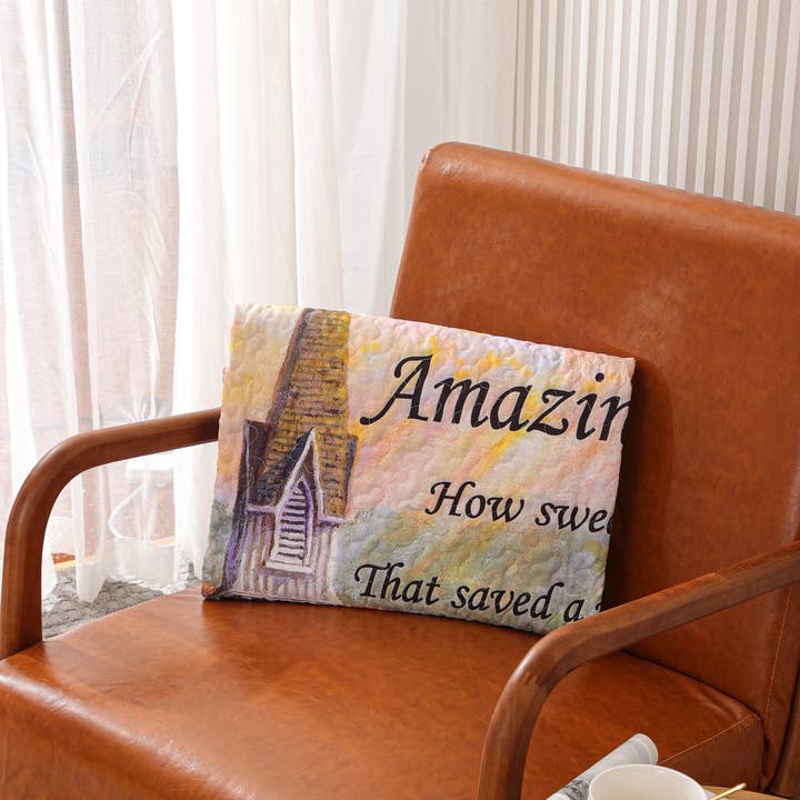 Duke Imports - Wholesale Throw Blanket - "Amazing Grace" Inspirational Quilted Throw 50"x60"1
