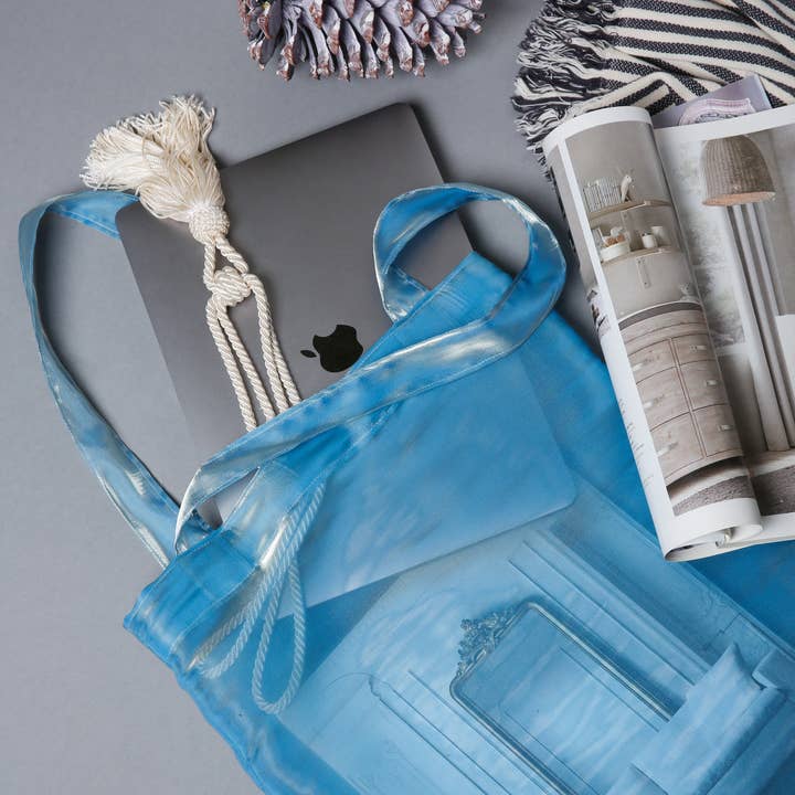 Borsa Shopper riutilizzabile For Life. Borsa trasparente. per la vendita all'ingrosso da parte di Cosmic Organza