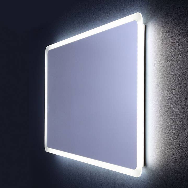 Miroir rétroéclairé 60 x 90 cm arrondi | Dallas pour la vente par Kodicebagno Srl