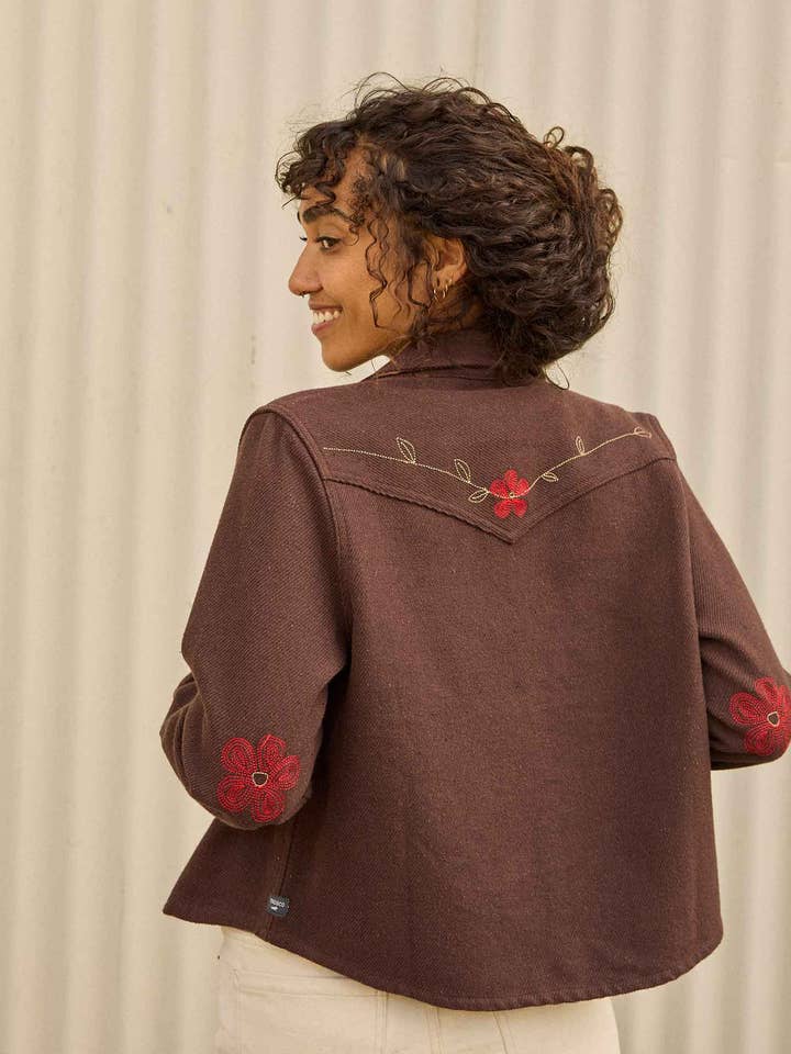 Chestnut Embroidery Women's Conifer Western Long Sleeve Shirt F25
 for wholesale on Faire1