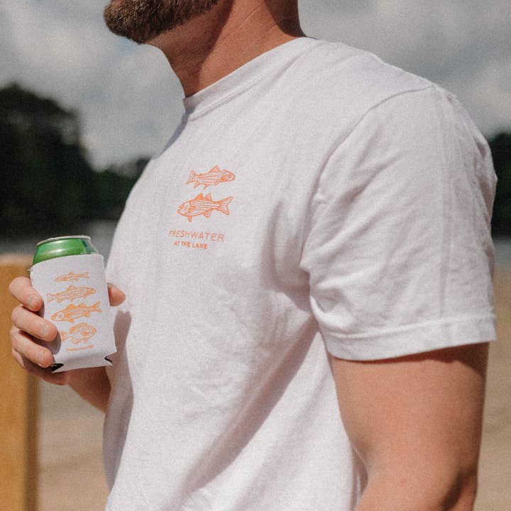 Freshwater Curated Goods - Wholesale Screen Printed T-Shirt - Unisex - AT THE LAKE | Freshwater Fish Unisex Tee