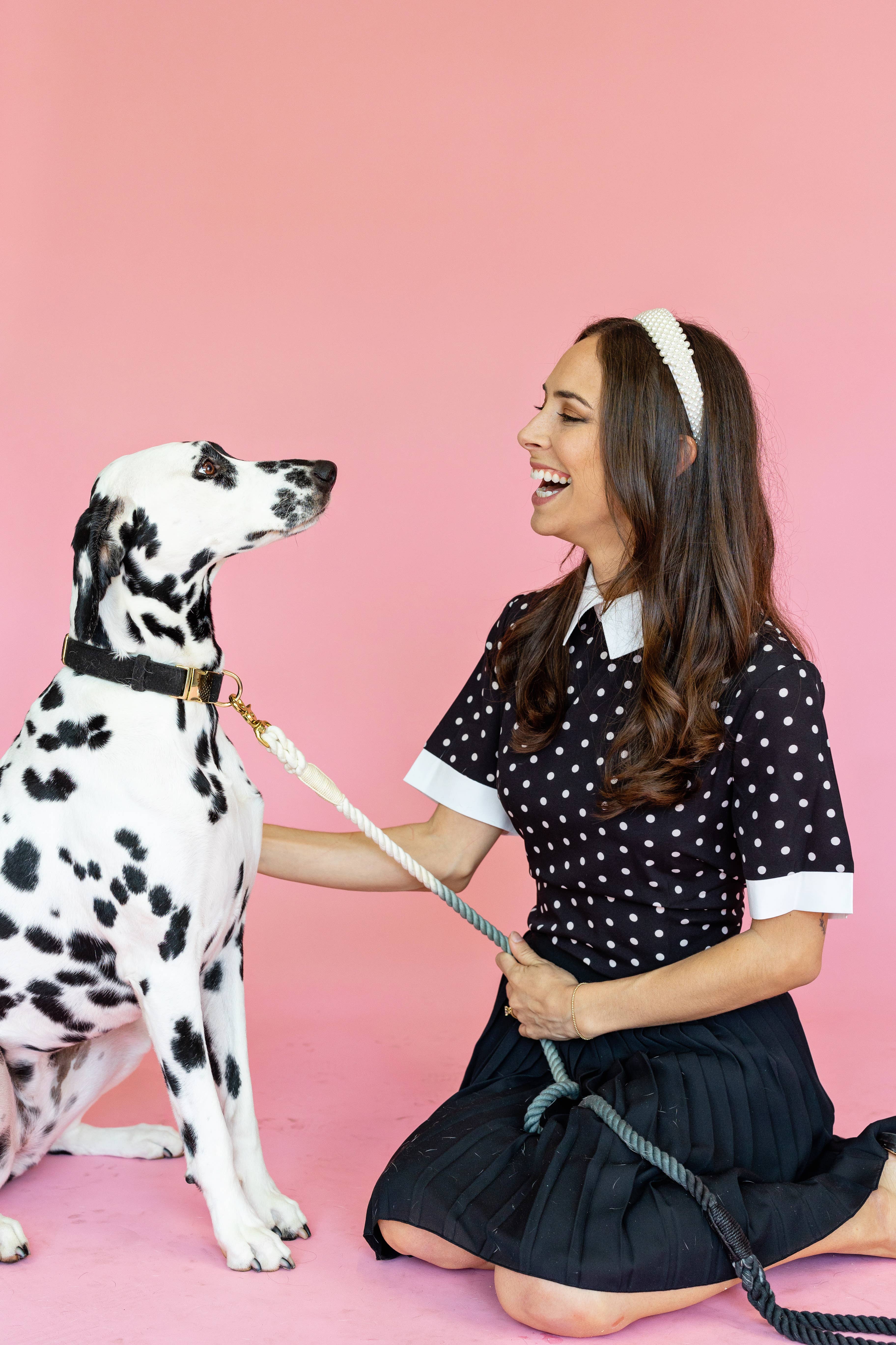 Pink Papyrus | Premium, Durable, & Stylish Dog Products - Wholesale Pet Leash - Dog - Cairo Rope Dog Leash | Dog Leash | Black And Grey Leash1