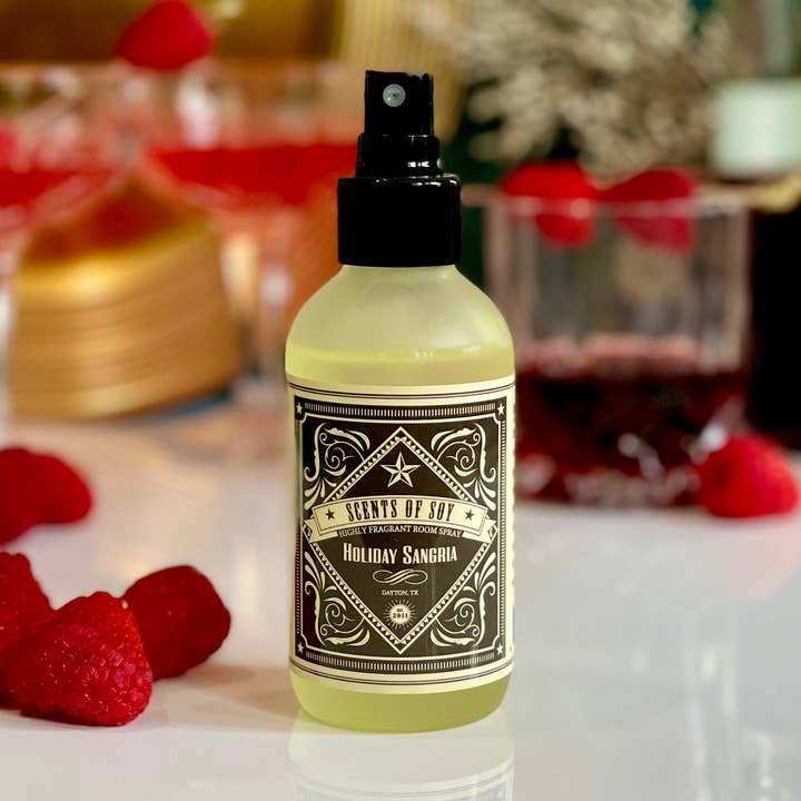 Holiday Sangria Rustic Room Spray for wholesale by Scents Of Soy Candle Company