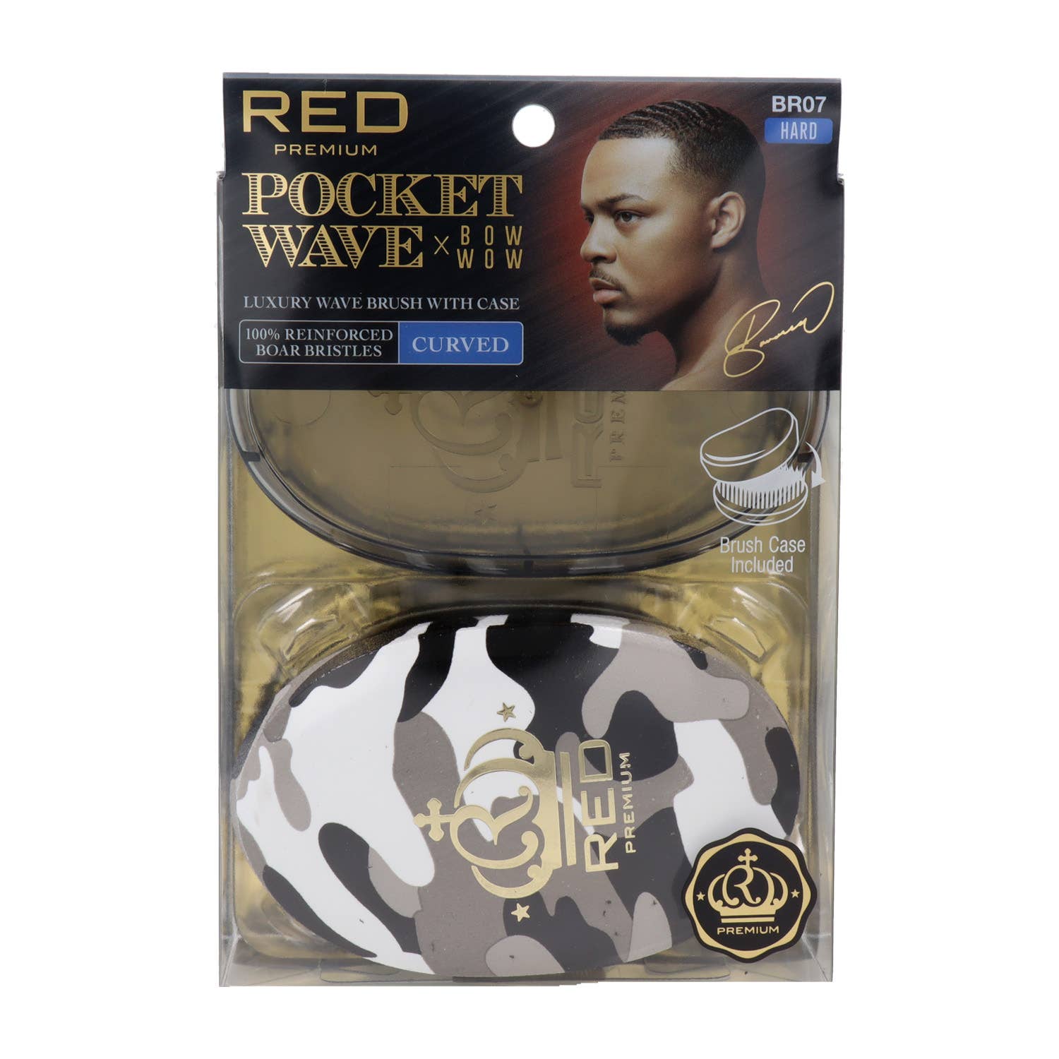 SUBLIME BEAUTY WHOLESALER SL - Vendita all'ingrosso Spazzola/pettine - Pennello tascabile disegnato da Red Kiss Rpm Pennello nero mimetico0