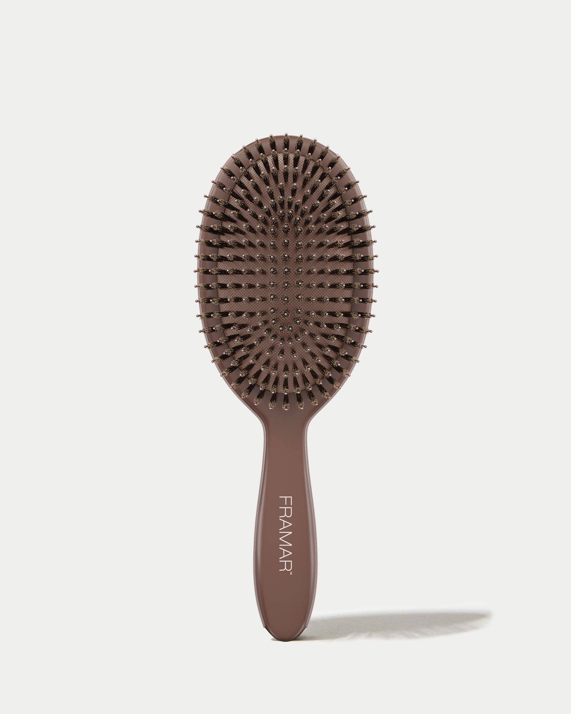 Framar Hair Brushes & Hair Accessories - Wholesale Hair Brush/Comb - FRAMAR Boar Bristle Hair Brush, Boar Brush For Hair - Brown2