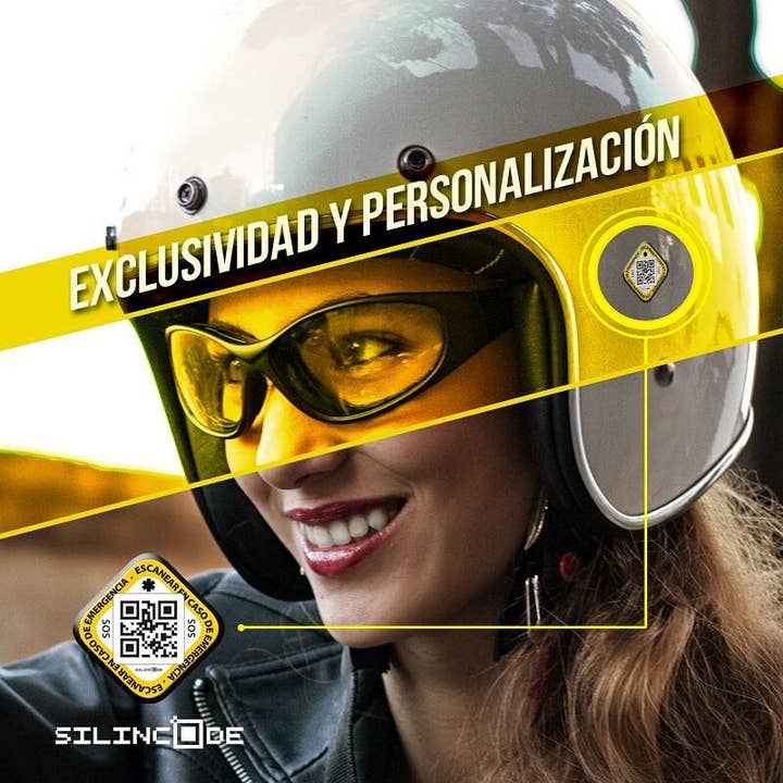 Stiker Qr SOS Emergency Motorcycle Sticker for wholesale by Silincode