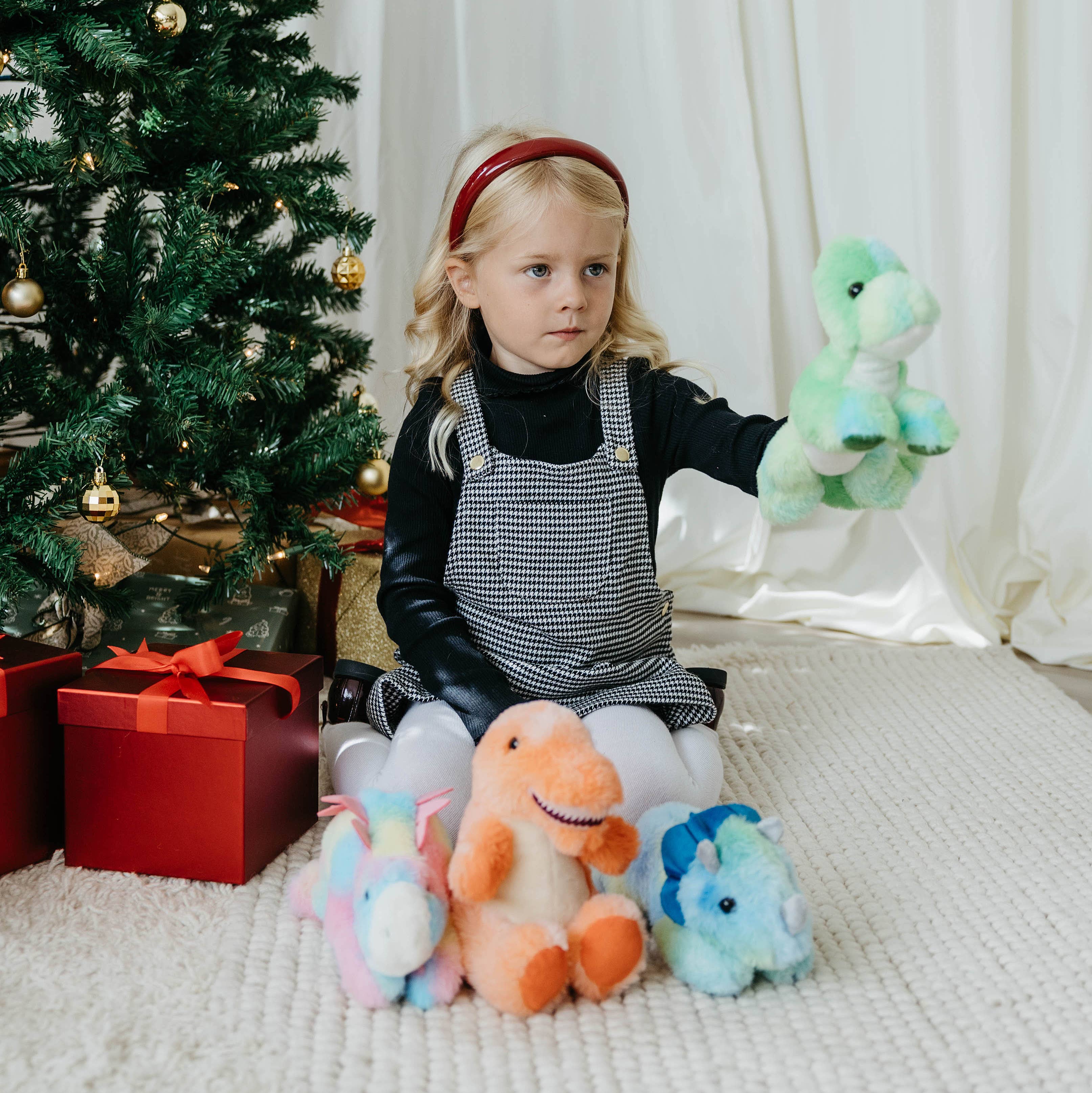 The Petting Zoo - Venta al por mayor Peluche - Niños y bebés - Scoopz Dino Stegosaurio /Dinosaurio Pequeño 8" (20cm)11