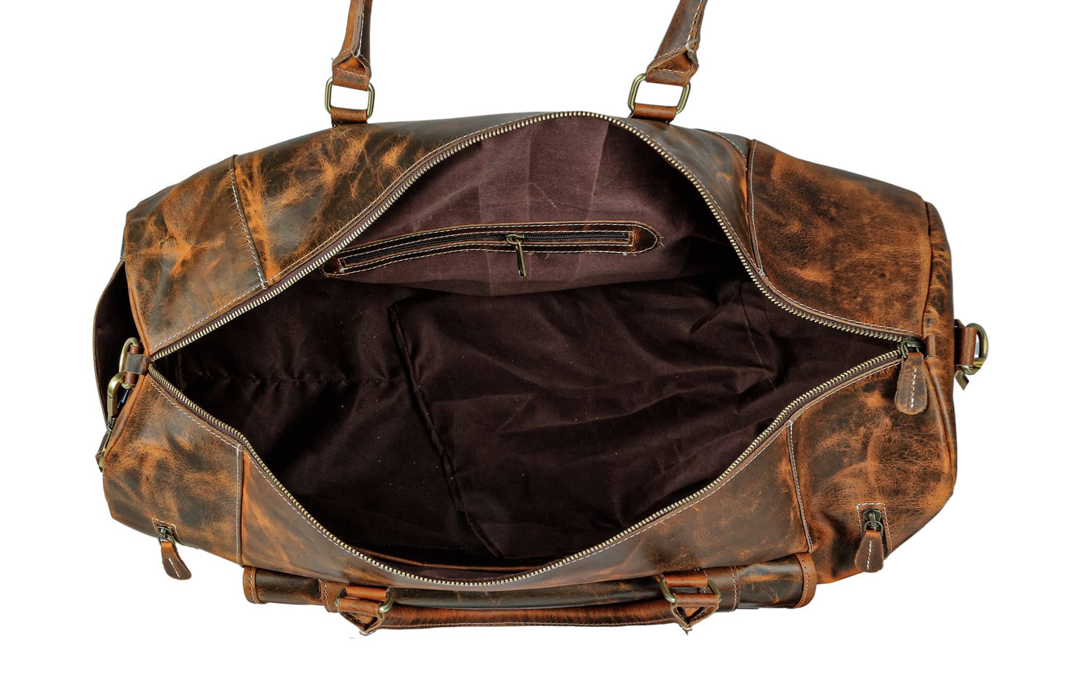 Tuzech Leather – wholesale Duffelväskor – Unisex – Tuzech Stor läderresväska Duffelväska Gym sport flygkabin väska Läder Holdall Övernattning Helg Stor resväska4