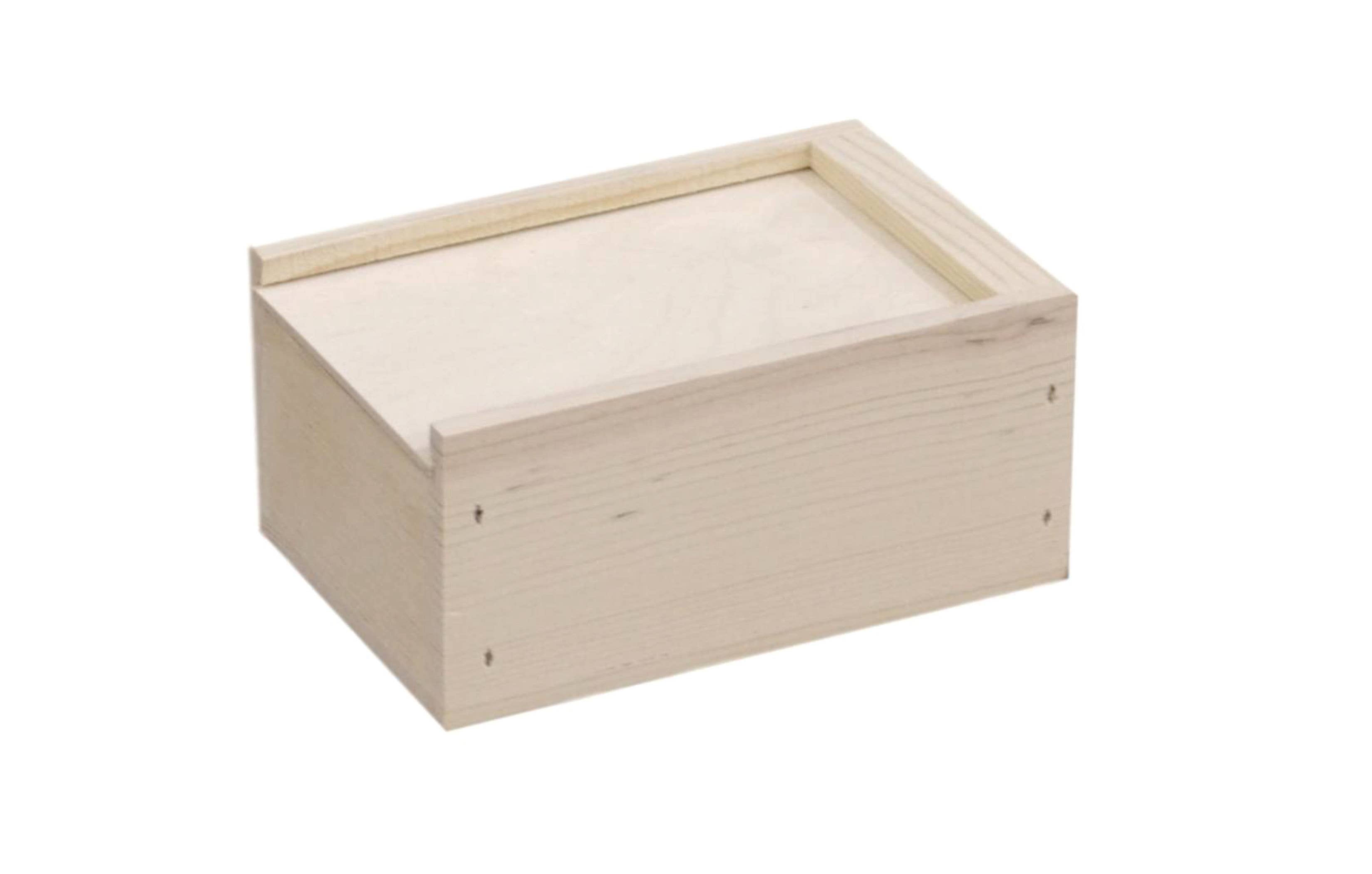 Poole & Sons Inc. - Wholesale Decorative Box - Small Slide Top Wooden Boxes 5 x 4 x 2″ (Bulk)4