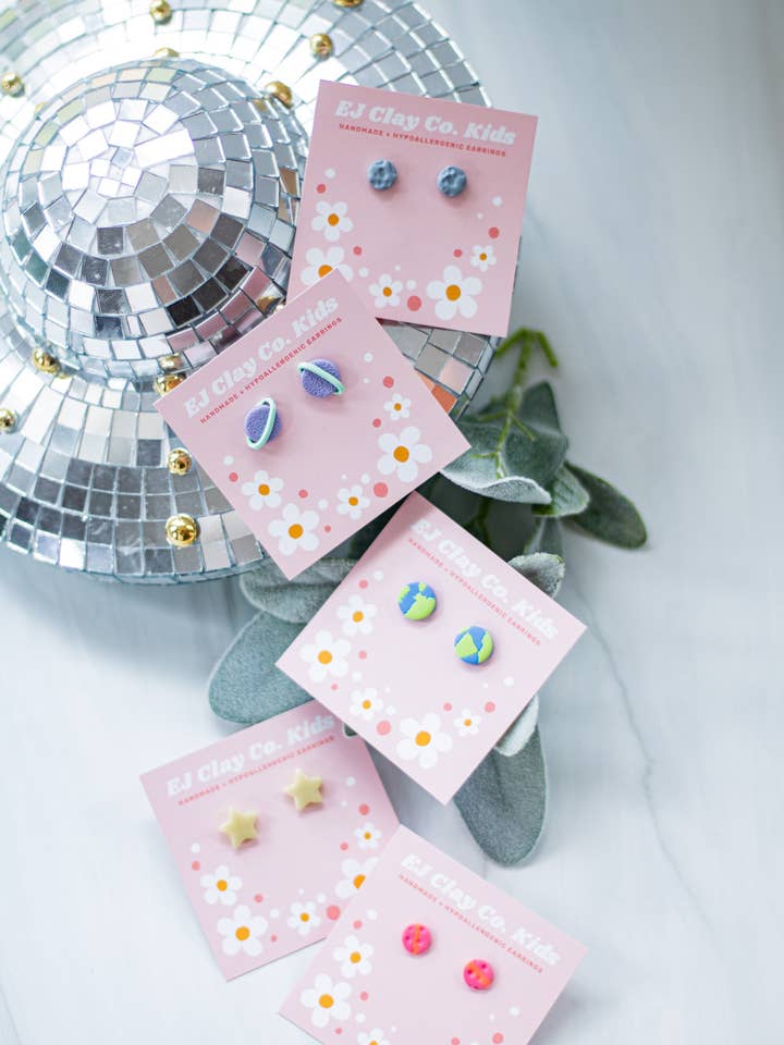 EJ Clay Co. Kids- Space Collection - STEM earrings  for wholesale by EJ Clay Co