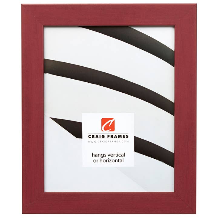 5x7 Picture Frame, Colori 125 Rosso Red, Assembled for wholesale by Craig Frames
