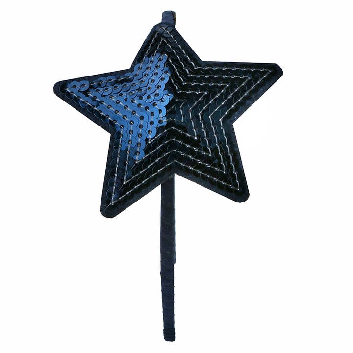 Sparkle Sisters by Couture Clips - Wholesale Fashion Headband - Kids - Large Sequin Star Headband4