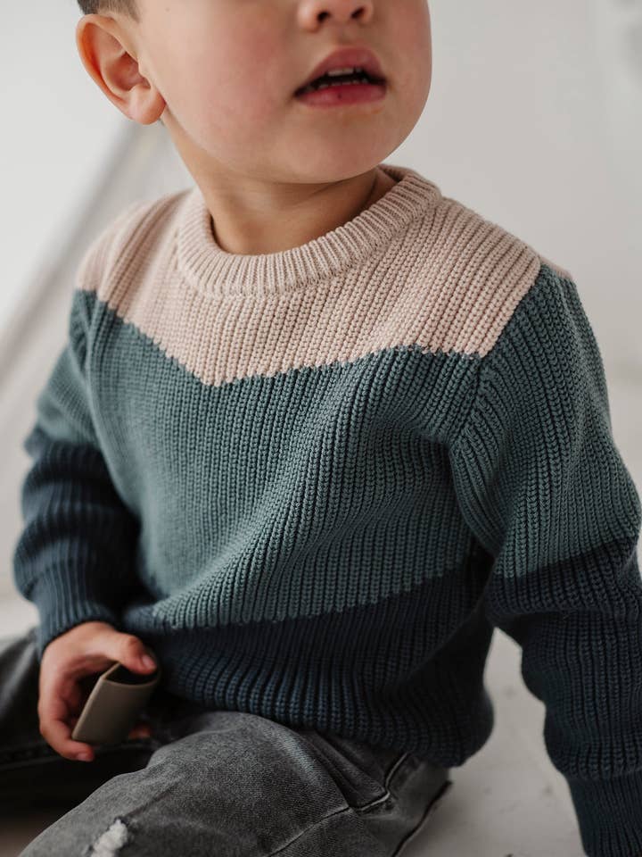 babysprouts clothing company - Wholesale Knit Sweater - Kids - Babysprouts Colorblock Knit Sweater10
