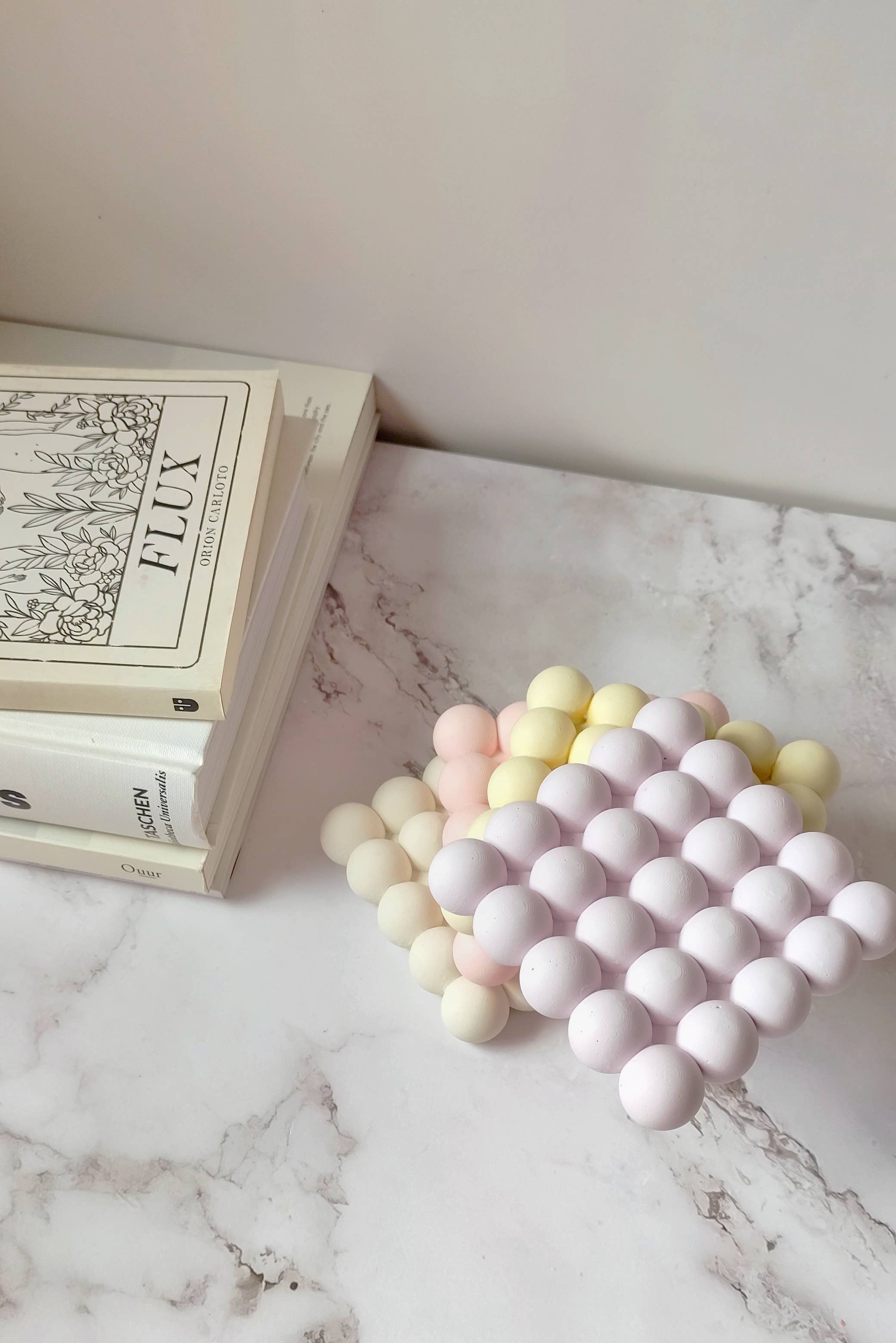 Kndly home - Wholesale Decorative Tray - Bubble Tray. Bubble coasters Pastel colors.1