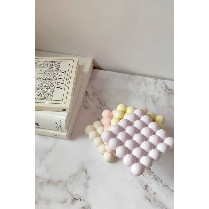 Kndly home - Wholesale Decorative Tray - Bubble Tray. Bubble coasters Pastel colors.1