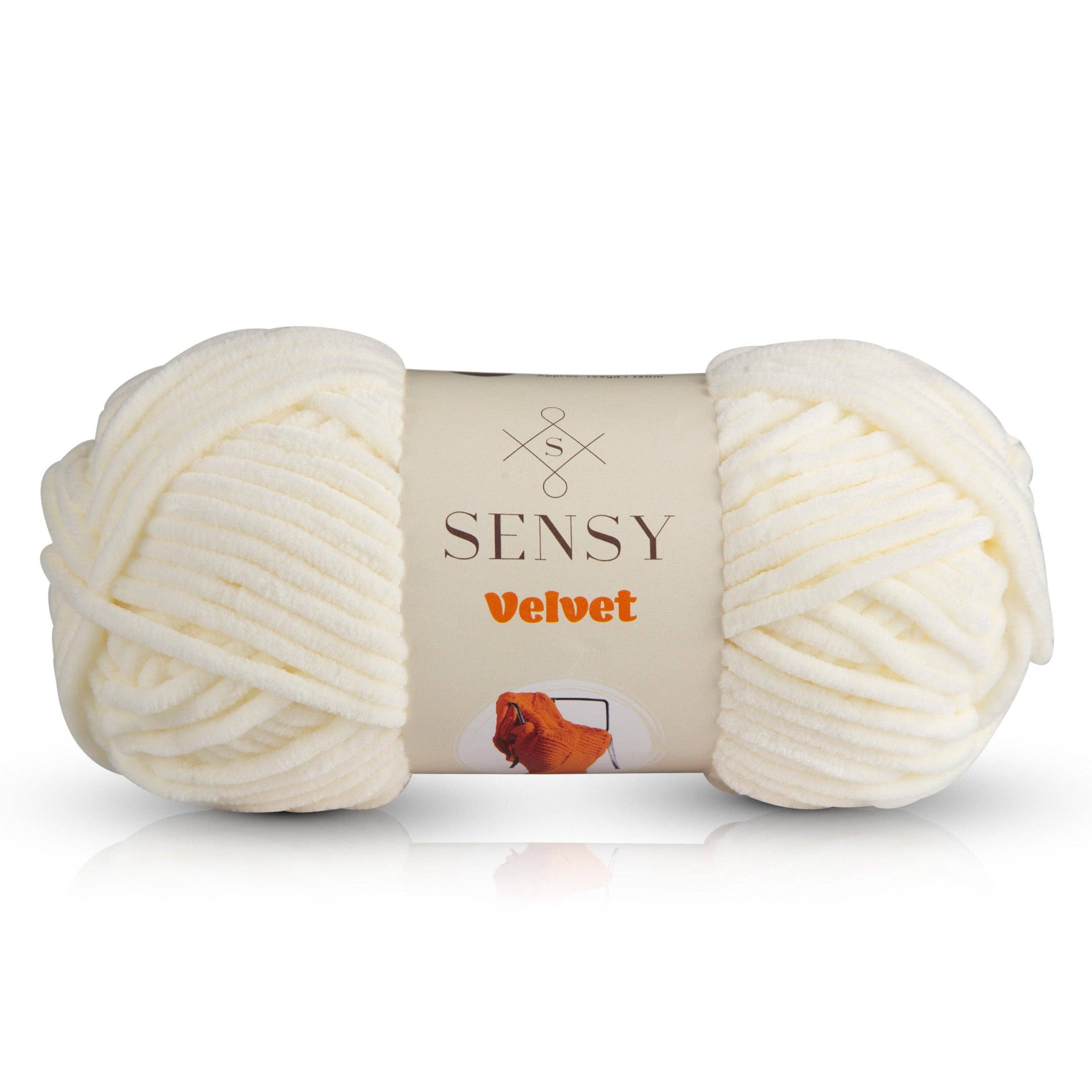 Sensy - Wholesale Yarn - Sensy Velvet Yarn, Blanket Yarn, 3.5 oz, 132 Yards, Gauge 5 Bulky6