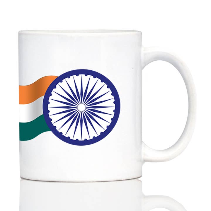 Tazza da caffè con bandiera indiana - Regali e souvenir indiani per la vendita all'ingrosso da parte di bevvee