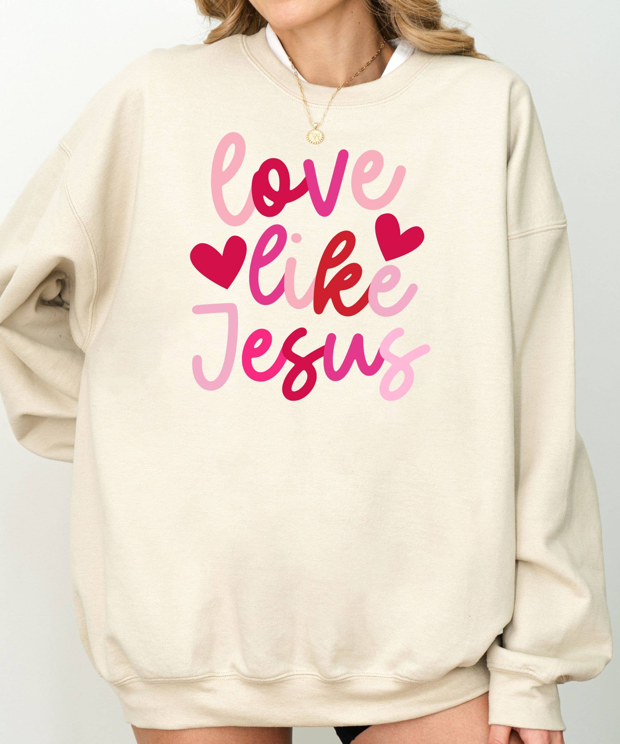 Midday USA - Wholesale Graphic Sweatshirt - Women's - Love Like Jesus Sweatshirt2