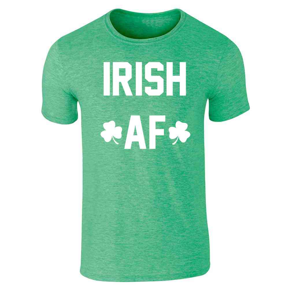 Pop Threads - Vendita all'ingrosso Maglietta serigrafata - Unisex - T-shirt unisex Irish AF St. Patricks Day, colore verde, divertente8