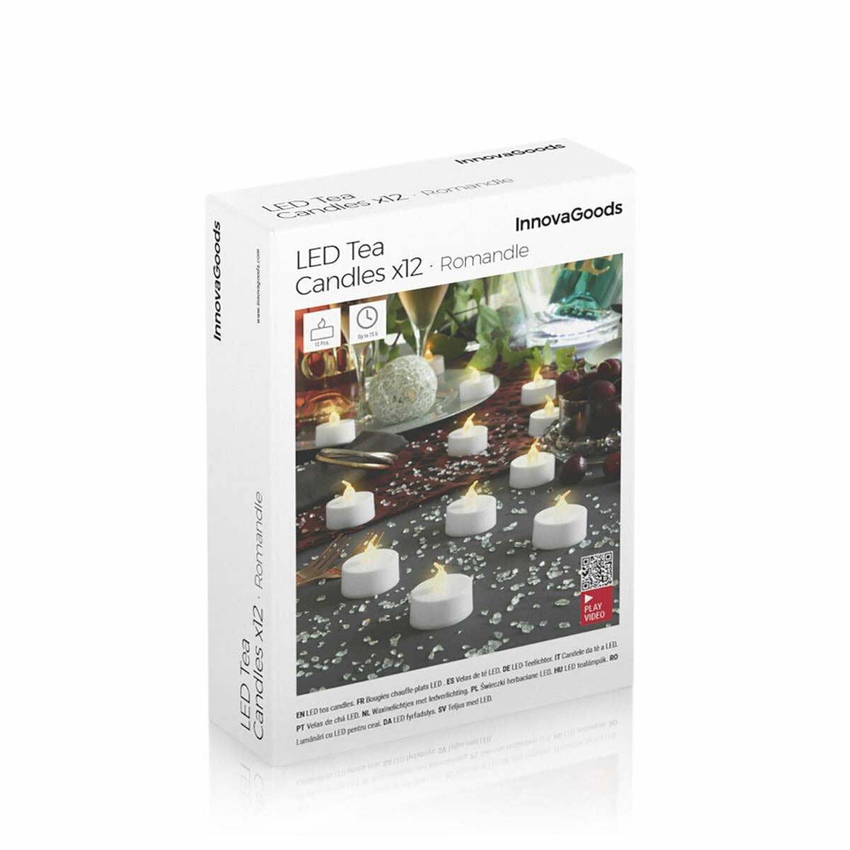 InnovaGoods - Wholesale Flameless Candle - InnovaGoods Romandle LED Tea Candle Set 12 Units7