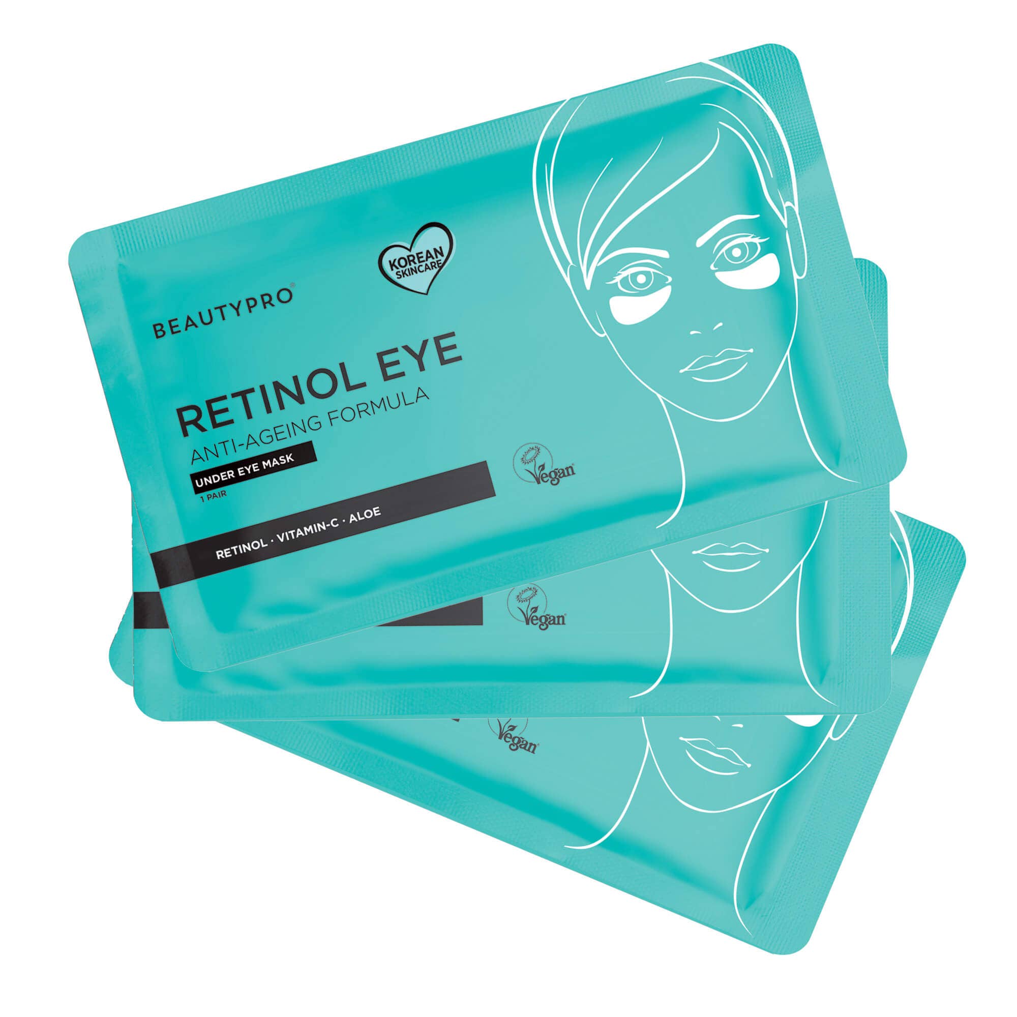 BEAUTYPRO – wholesale Eye treatment mask – RETINOL Under Eye Patch (3 pairs)12