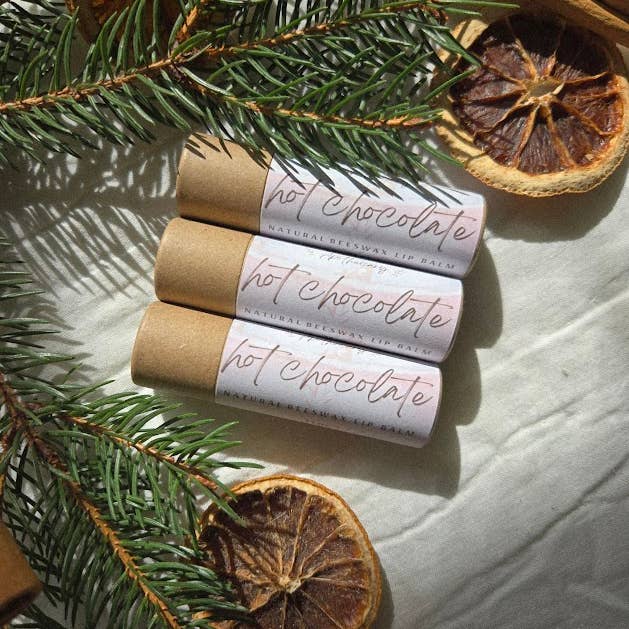 Bluebird Farms Apothecary - Wholesale Lip Balm - Peppermint Hot Chocolate Lip Balm PlasticFree Essential Oils3