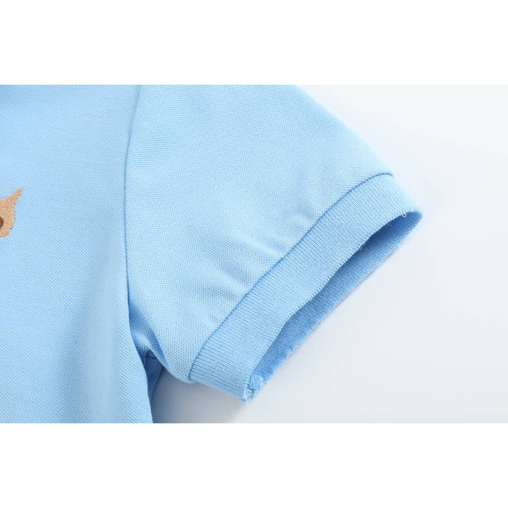 Lil Cactus - Wholesale T-Shirt - Kids - Blue Puppy Polo Golf Shirt3