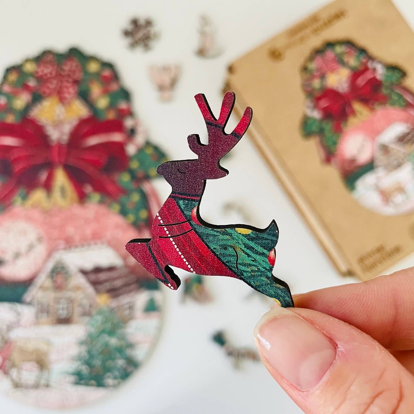 Lubiwood – wholesale Pussel - Vuxen – Winter Fairytale pussel i premiumlåda3