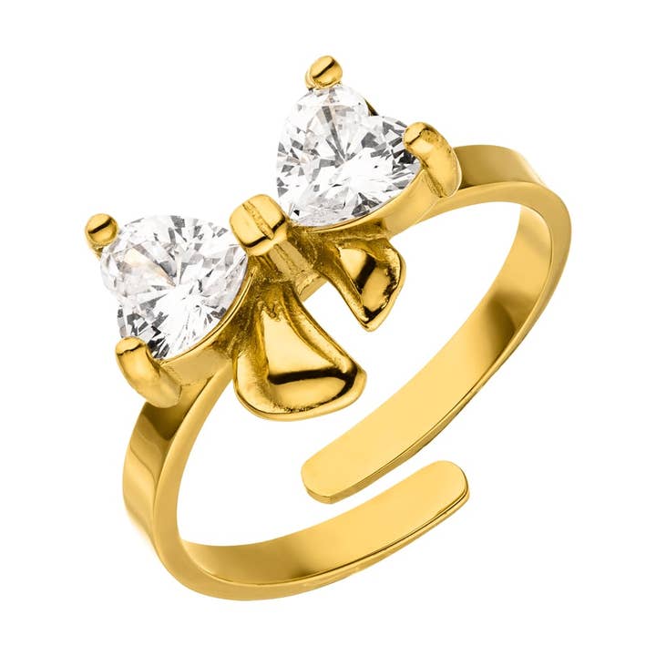 Bowlight Ring | 18K gold-plated for wholesale by Schmuckgroßhandel