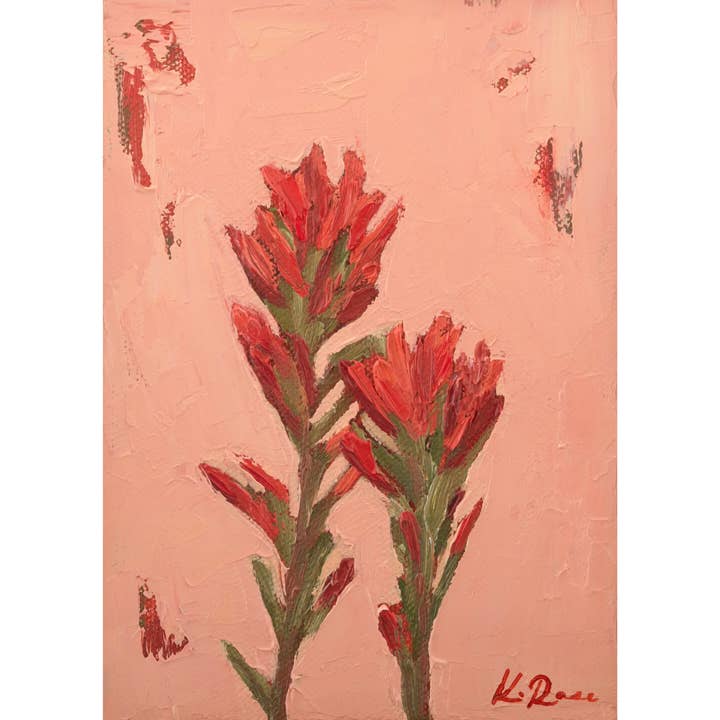 A Couple of Indian Paintbrush Print for wholesale by Katelynne Rose Art