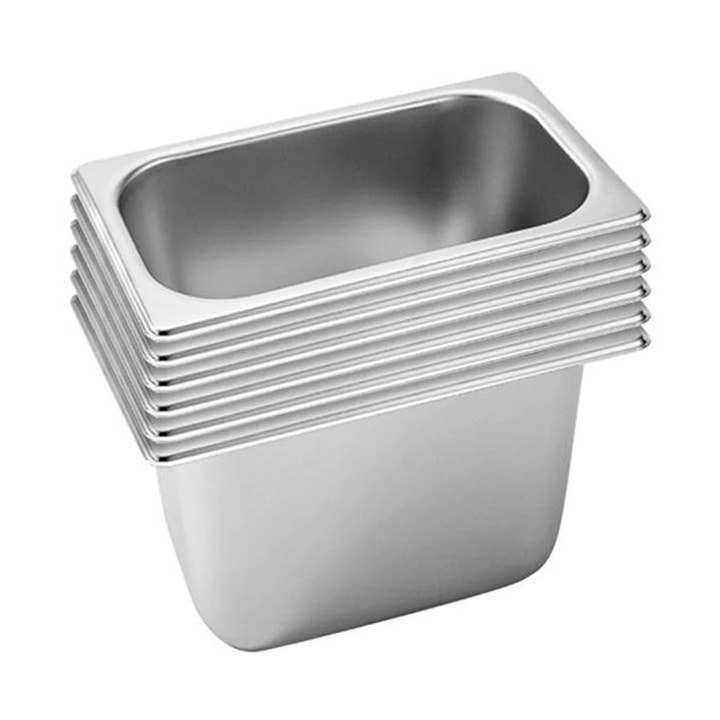 SOGA 6X Gastronorm GN Pan Full Size 1/3 GN Pan 20cm Deep Stainless Steel Tray for wholesale by SOGA International Pty Ltd