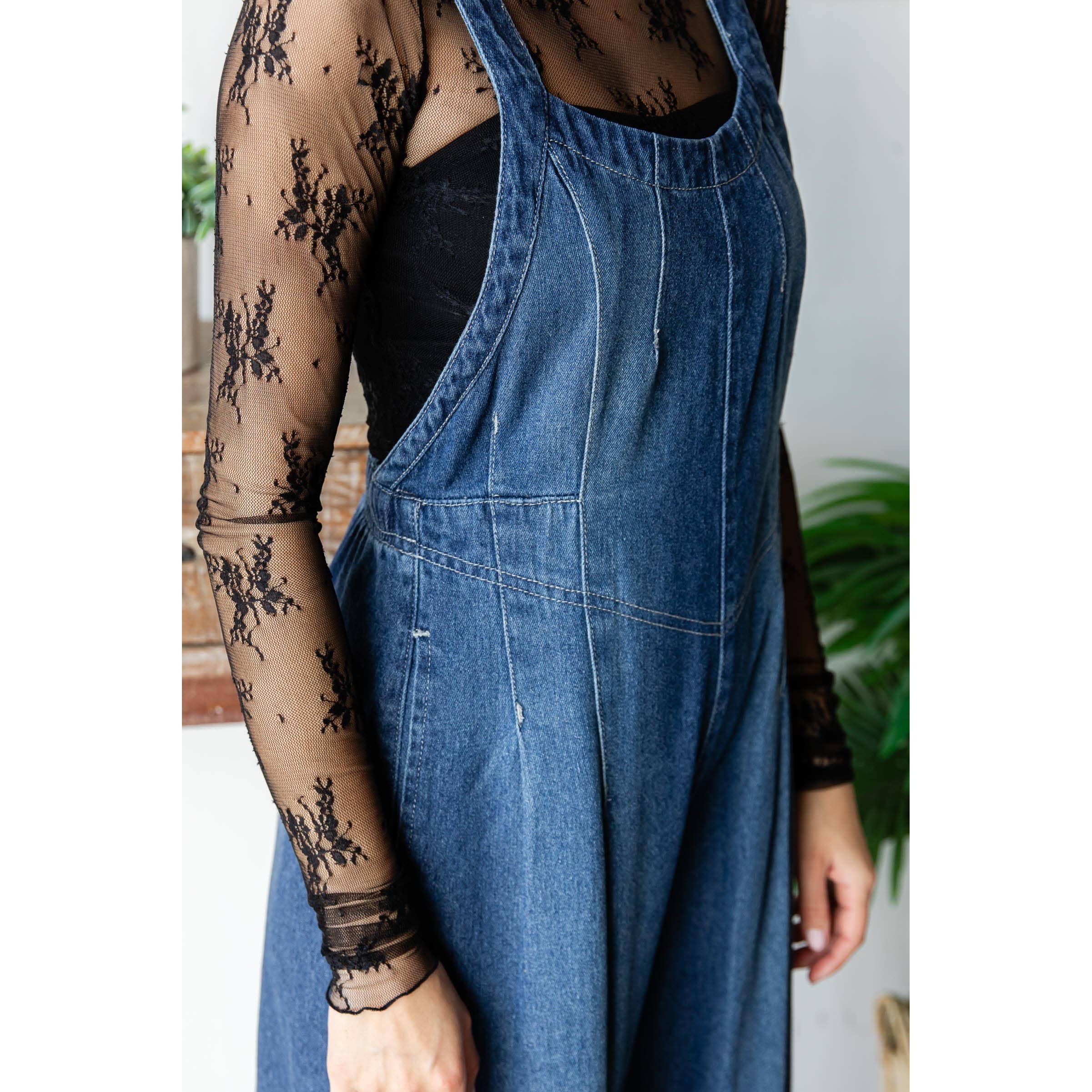 Veveret – Macacão - Mulher por atacado – Macacão de Ganga Plissado com Bolsos8