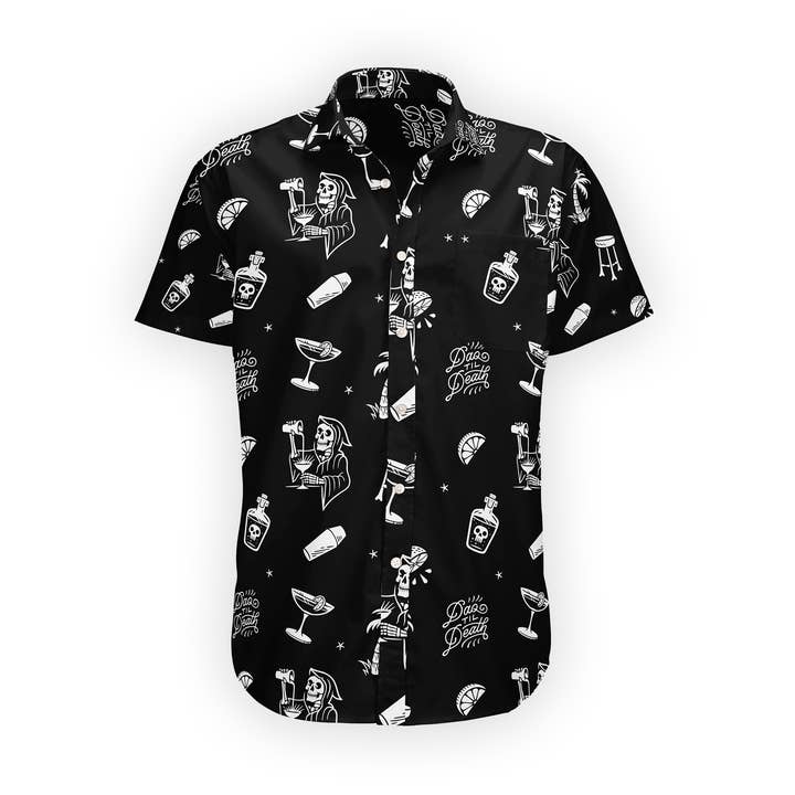 Daq Til Death Button-Up Shirt for wholesale by Mover & Shaker