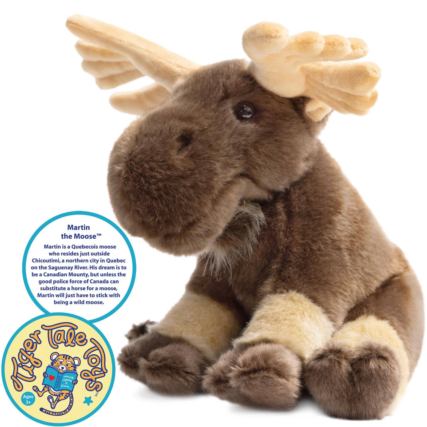 VIAHART Toy Co. – wholesale Stuffed/plush toy – Kids & baby – Martin The Moose | 10.5 Inch Stuffed Animal Plush2