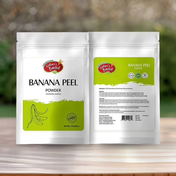 Nature's Basket Banana peel (Musa Acuminata) powder 227g for wholesale by Natures Basket