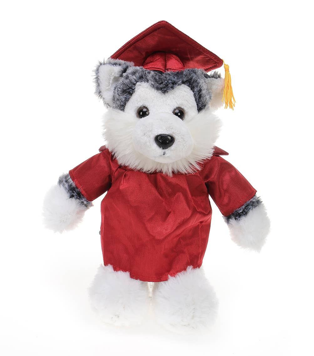 Plushland – wholesale Stuffed/plush toy – Kids & baby – Graduation Husky 8"0