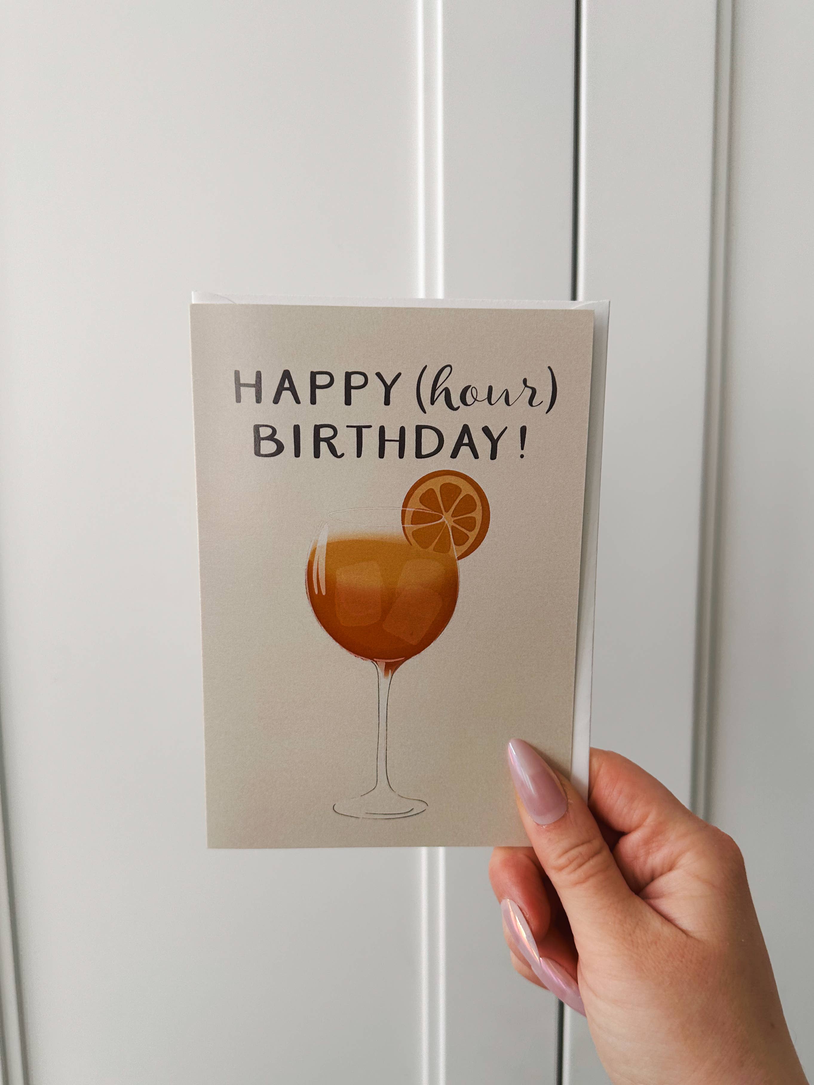 Abate Graphics - Wholesale Birthday Card - Happy Hour Birthday Card, Aperol Spritz A2 Card1