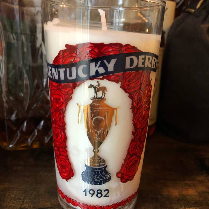 Barrel Down South - Wholesale Jar/Filled Candle - Kentucky Derby Glass Candle