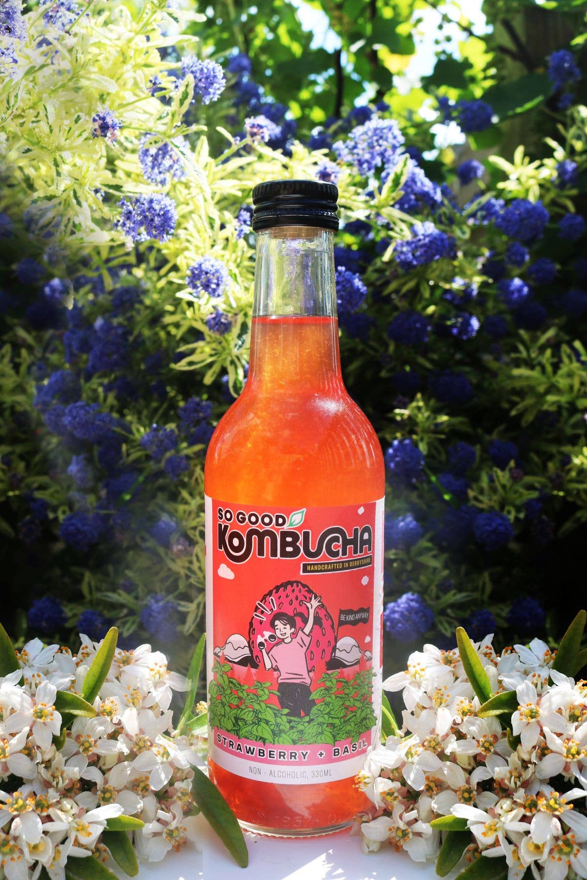 So Good Kombucha – wholesale Kombucha – So Good Kombucha- Strawberry & Basil BBE August 20253
