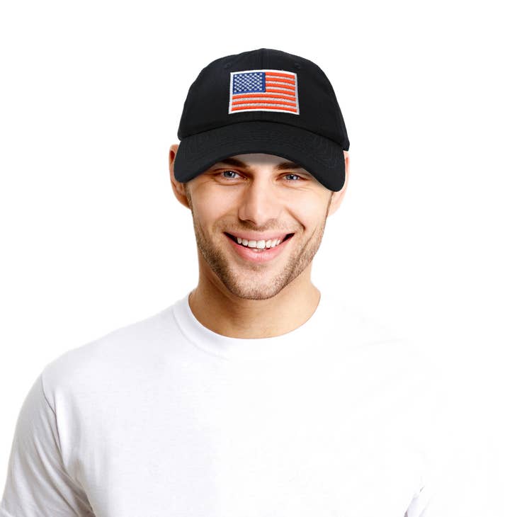 Wholesale DALIX American Flag Hat Premium USA Baseball Cap