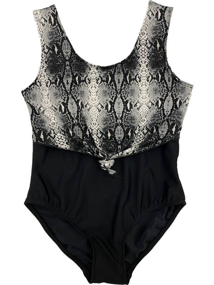 Cheryl Creations Kids – Fato de banho - Crianças por atacado – Fato de banho infantil Snake One Piece com frente de gravata1