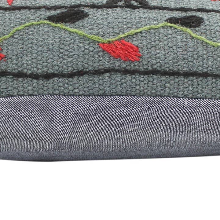 Eclectic Cusack Kilim Suzani Handmade Pillow for wholesale by Arshs Fine Rugs