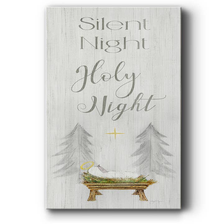 Wexford Home - Wholesale Christmas Wall Art - Silent Night - Gallery Wrapped Canvas