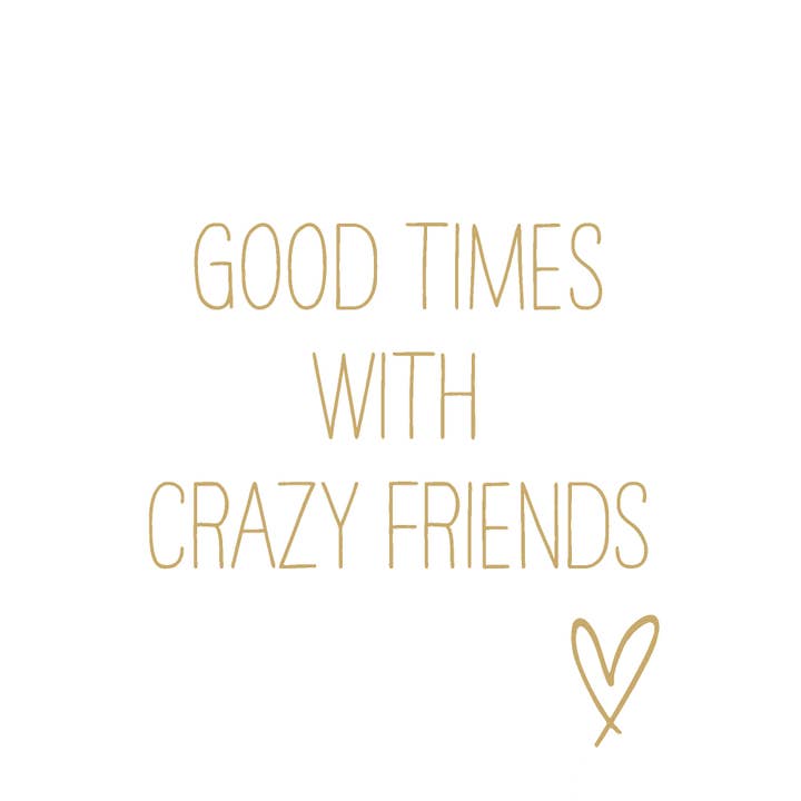 Crazy Friends gold napkin 33x33 for wholesale by ppd Paperproducts Design GmbH