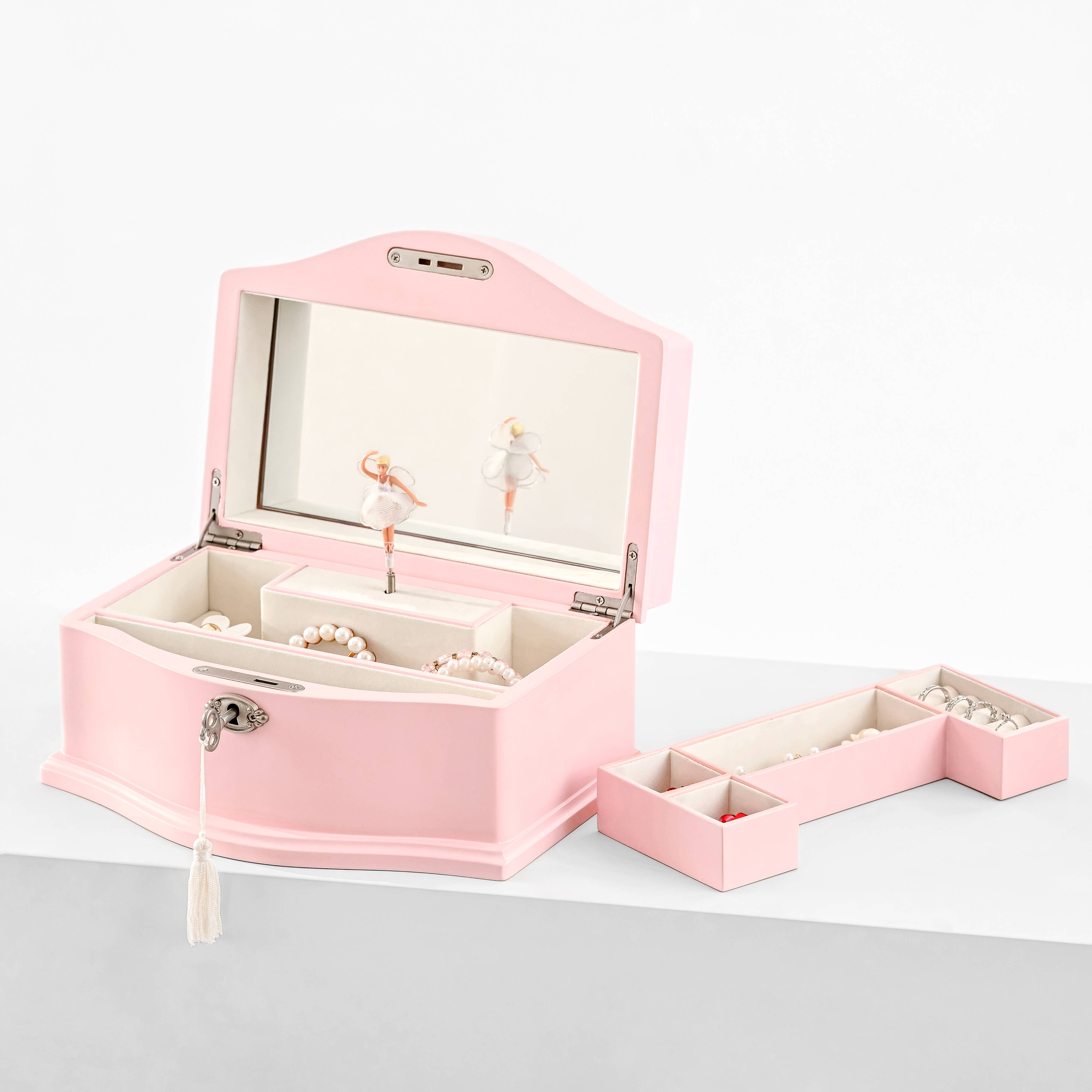 Arlo Belle LLC - Wholesale Jewelry Box/Organizer - Kids Musical Jewelry Box with Lock and Spinning Ballerina3