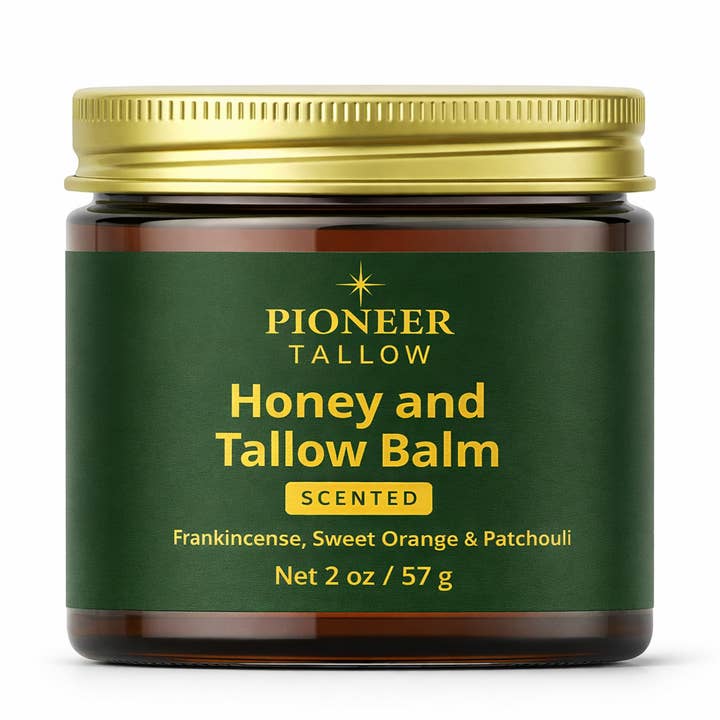 White Label -Honey & Tallow Balm with Frankincense & Orange for wholesale by Pioneer Tallow