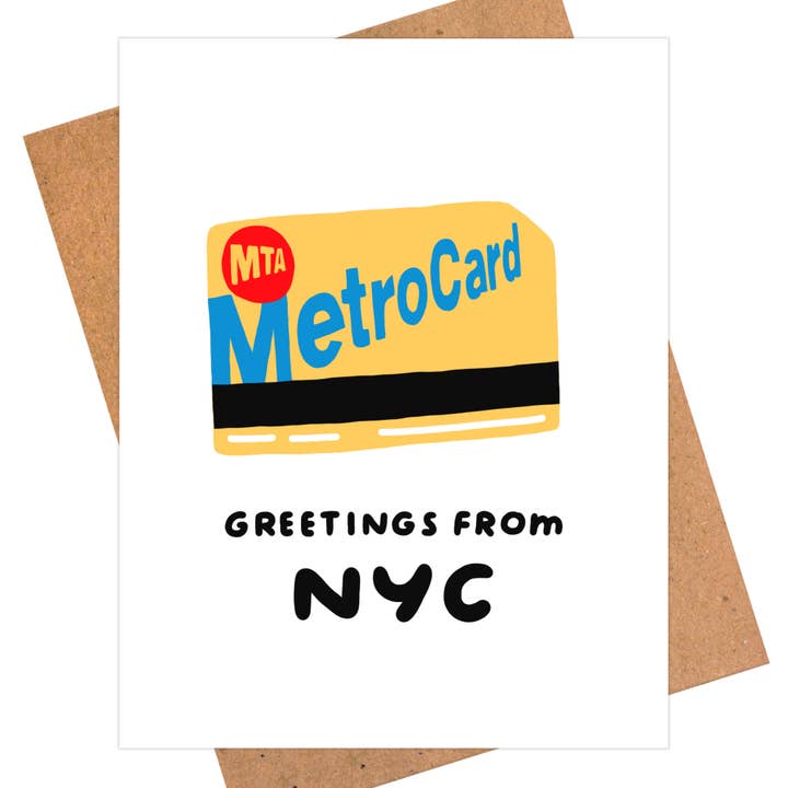 NYC Greeting Card - Fun New York Gift for wholesale by iej studio